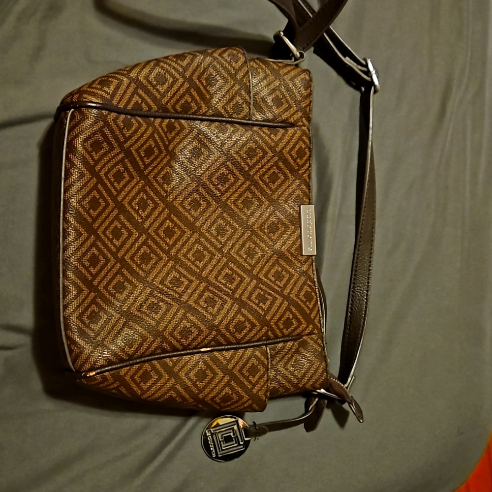Liz Claiborne Faux Leather Brown Handbag/Purse